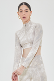 Chamarra Marmol Cropped