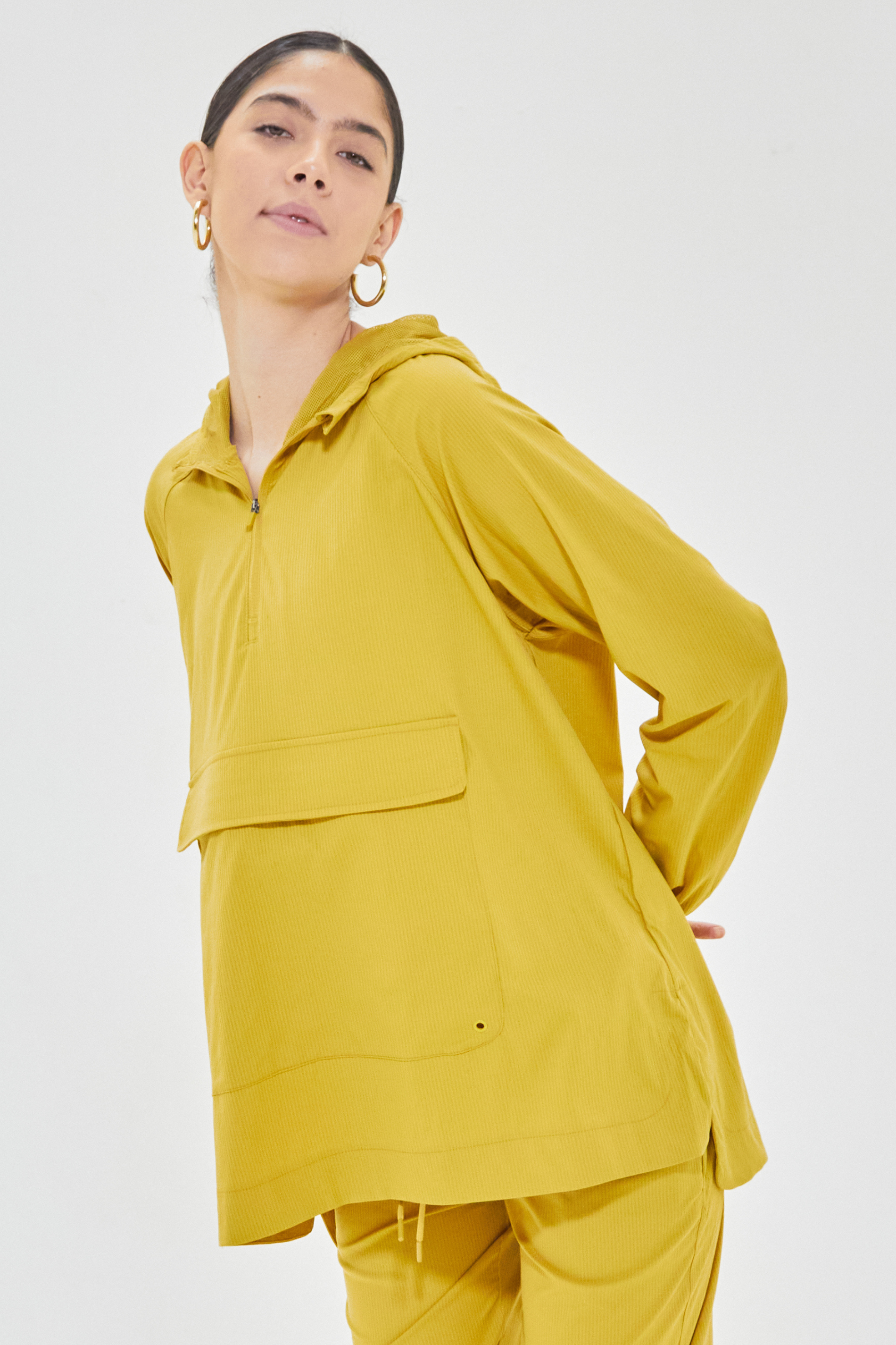 Chamarra Cómoda Amarilla