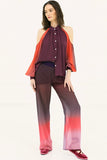 Off-Shoulder Gradient Blouse