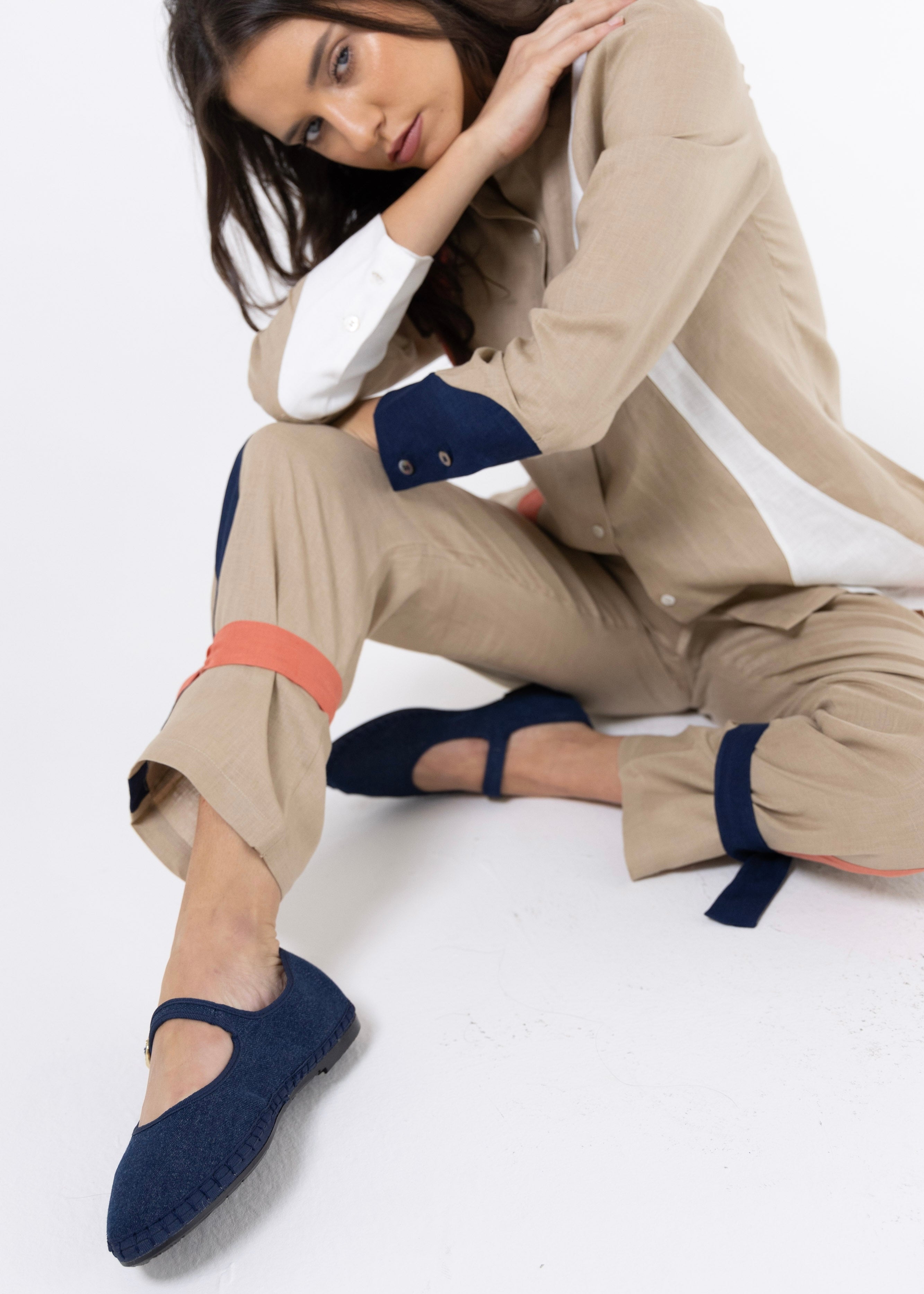Linen Nude Pants