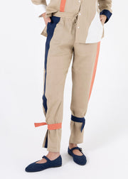 Linen Nude Pants