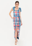 Red Plaid Cover Up