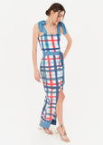 Red Plaid Cover Up