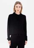 Hoodie Tejido Negro