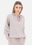Hoodie Tejido Beige