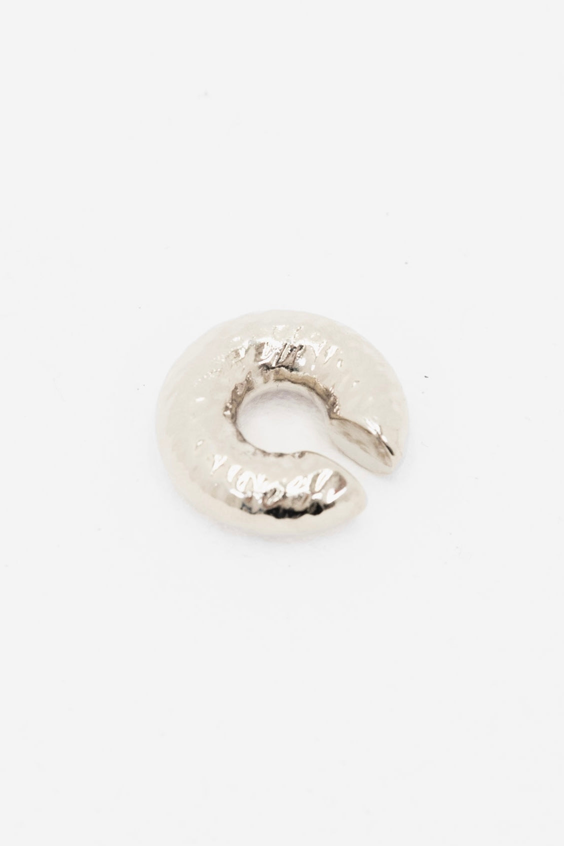 Earcuff Textura Plateada