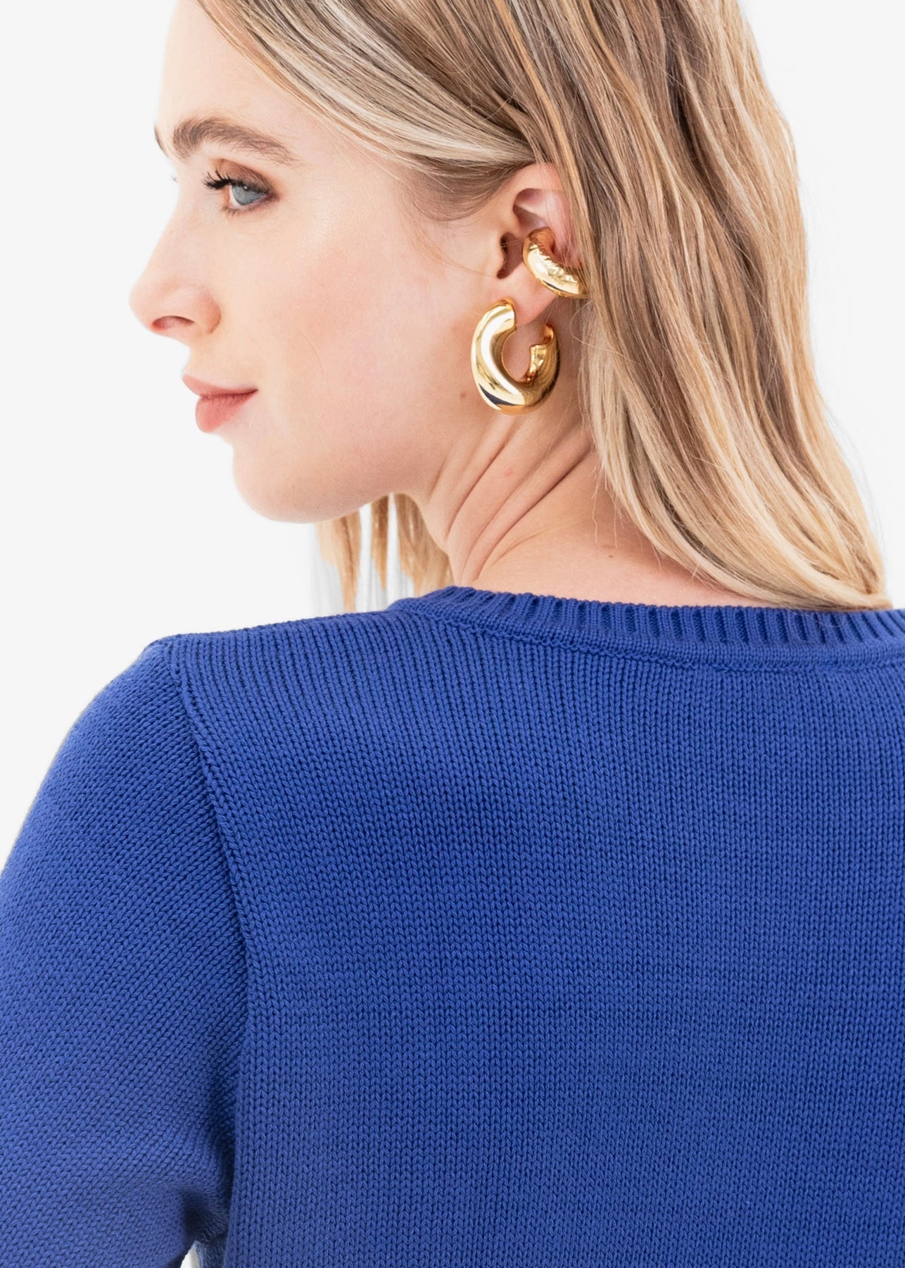 Earcuff Textura Dorada