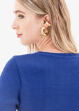 Earcuff Textura Dorada