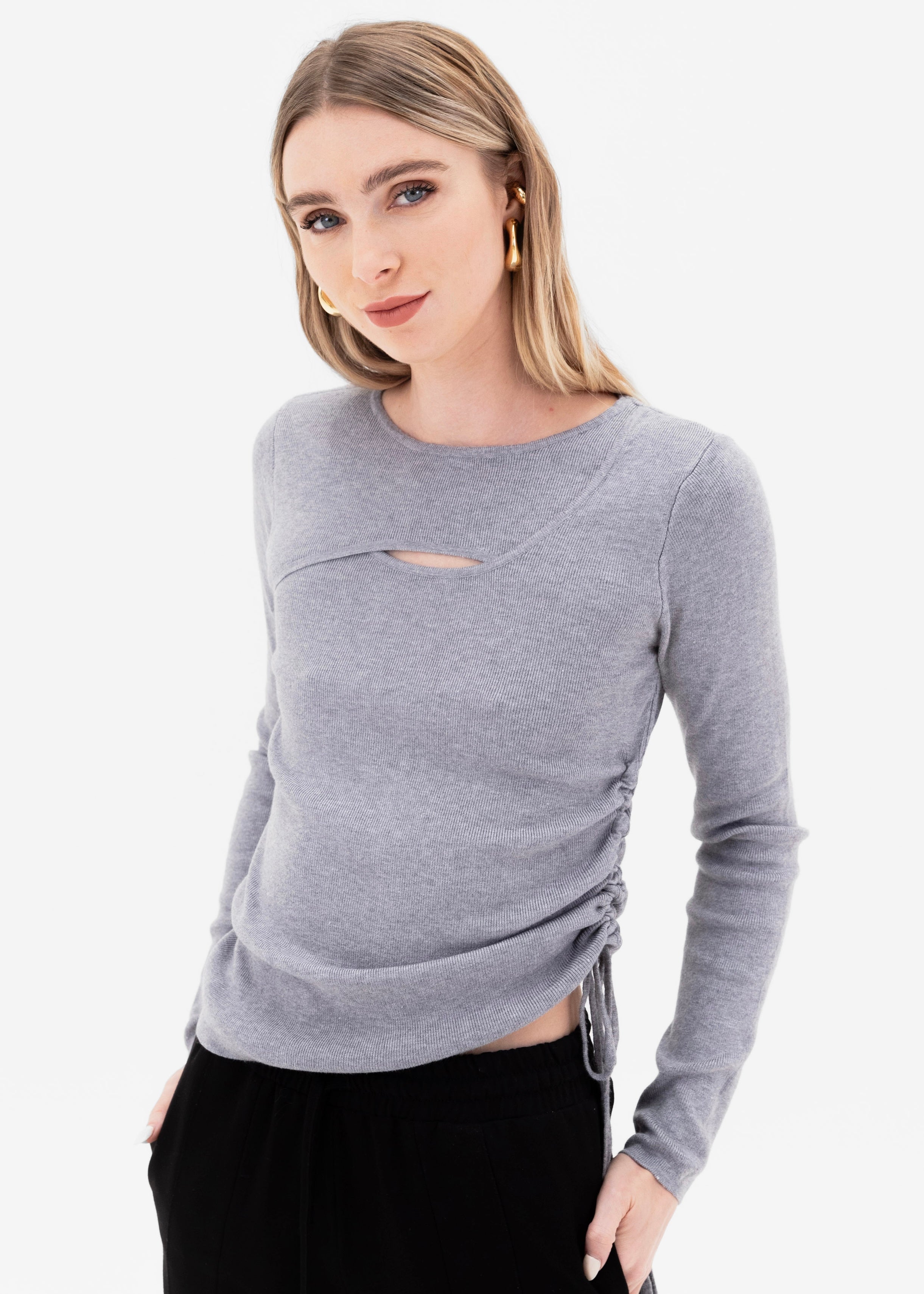 Side Ruched Top