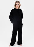 Hoodie Tejido Negro