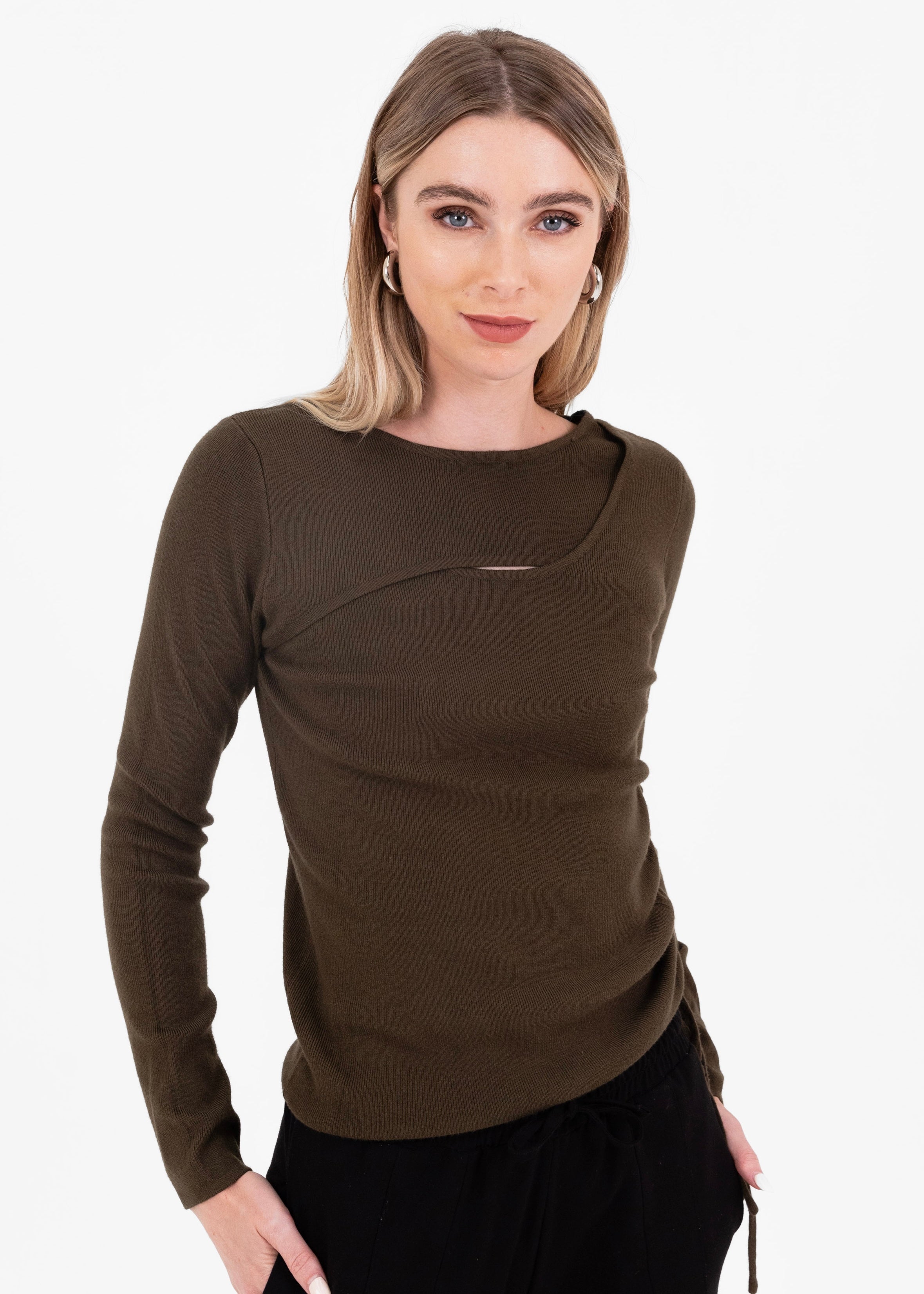 Side Ruched Top