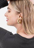 Earcuff Textura Dorada