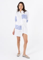Wave Shirt Blue Dress