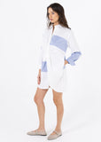 Wave Shirt Blue Dress