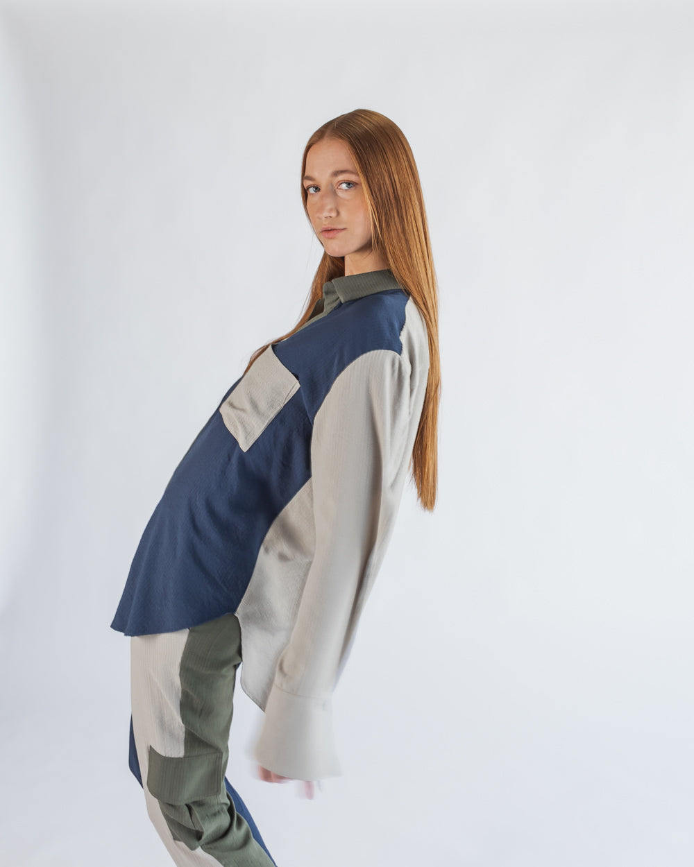 Camisa para mujer  cómoda y versátil para cualquier ocasión, fácil de usar  con colores beige, verde, olivo y azul marino, hecho en mexico moda mexicana