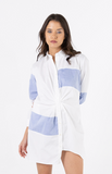 Wave Shirt Blue Dress