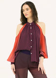 Off-Shoulder Gradient Blouse (PRE- ORDER)