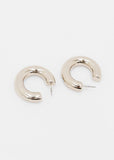 Silver Thin Hoops