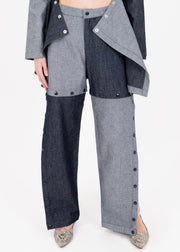 Denim Convertible Pants