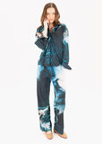 Blue Marmol Pants