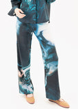 Blue Marmol Pants