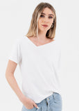 Sustainable Side Neck T-Shirt