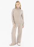 Knitted Turtle Neck Set