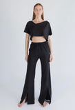 Sustainable Cropped T-Shirt Black