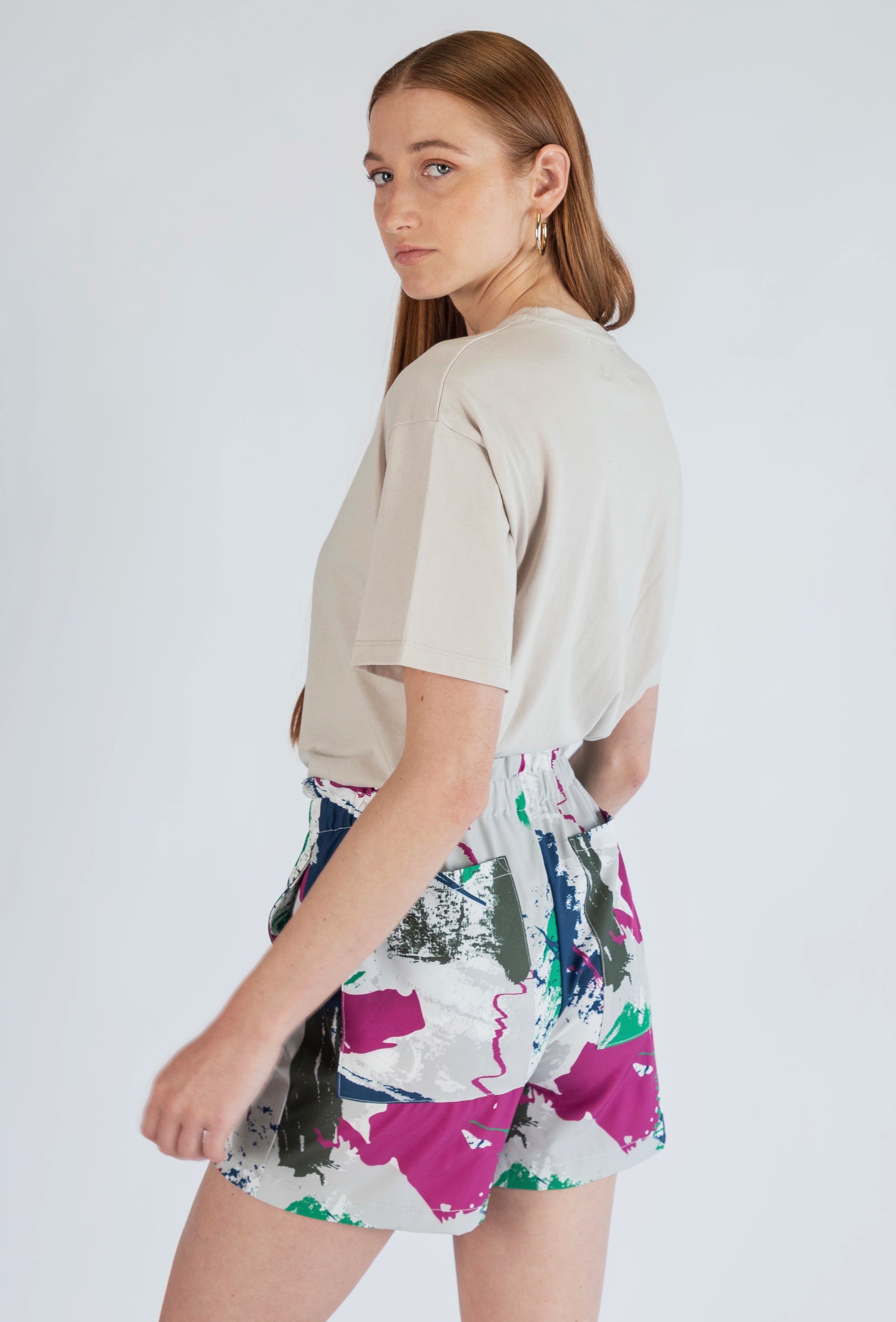 Printed Oversized Shorts – Mindai Clothing
